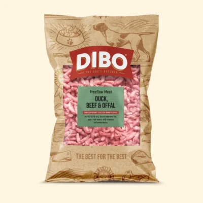 DIBO - Raw Dog Food Freeflow Duck, Beef & Offal 1kg