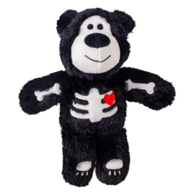 KONG Halloween Wild Knots Skeleton Bear Black Md/Lg