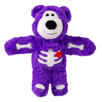 KONG Halloween Wild Knots Skeleton Bear Purple Md/Lg