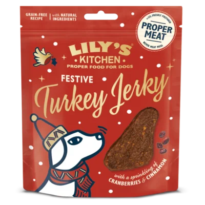 Lily’s Kitchen Dog Festive Turkey Jerky 70g