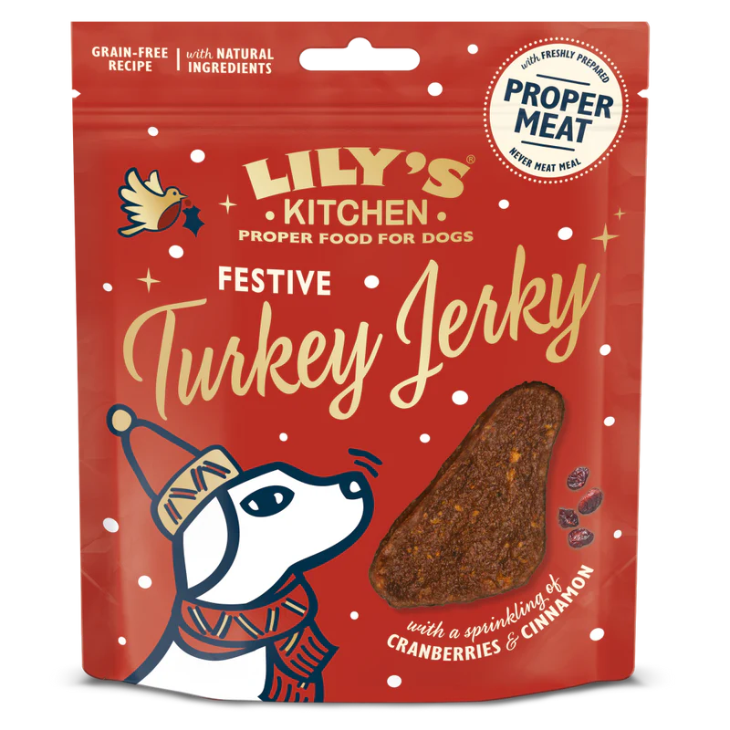 Lily’s Kitchen Dog Festive Turkey Jerky 70g