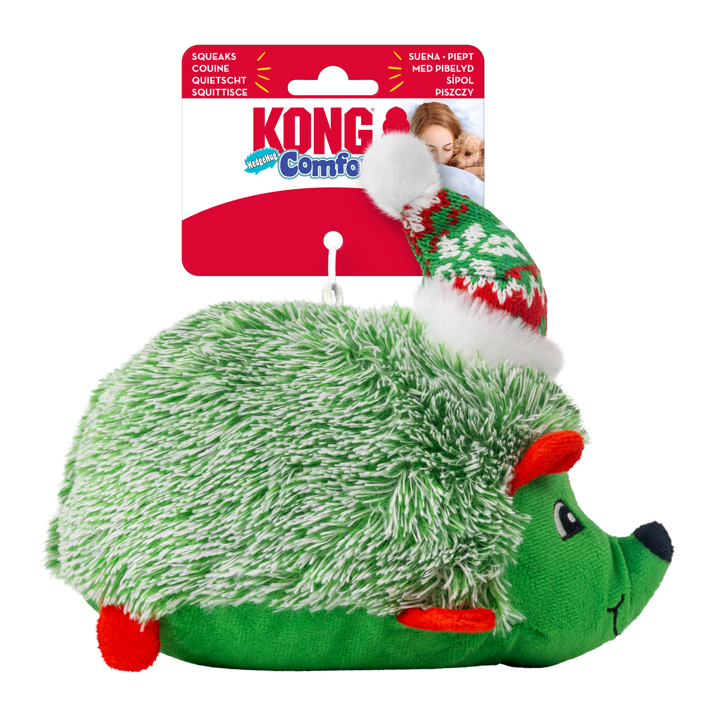 KONG Holiday Comfort HedgeHug Green Md - Image 2