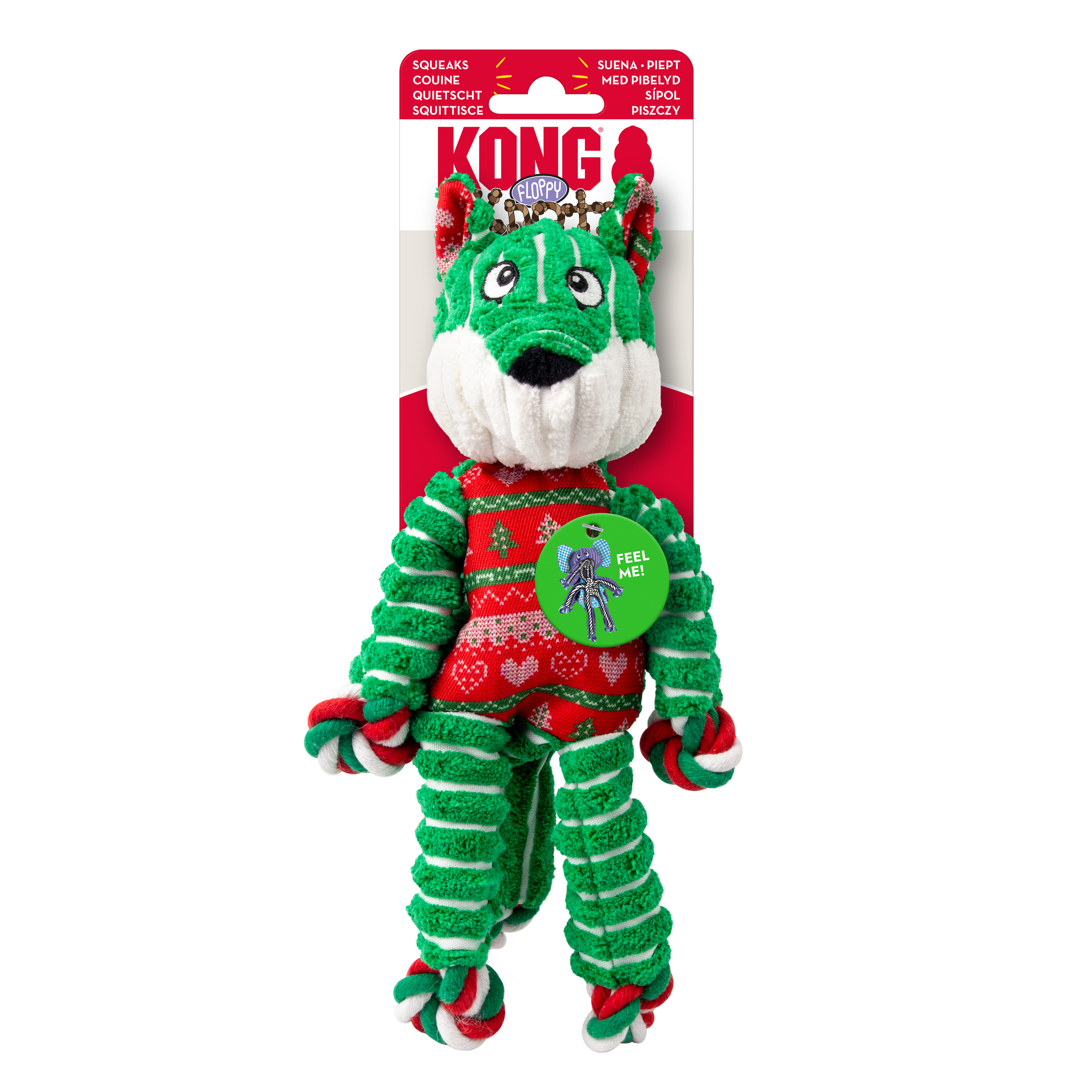 KONG Holiday Floppy Knots Fox Sm/Md - Image 2