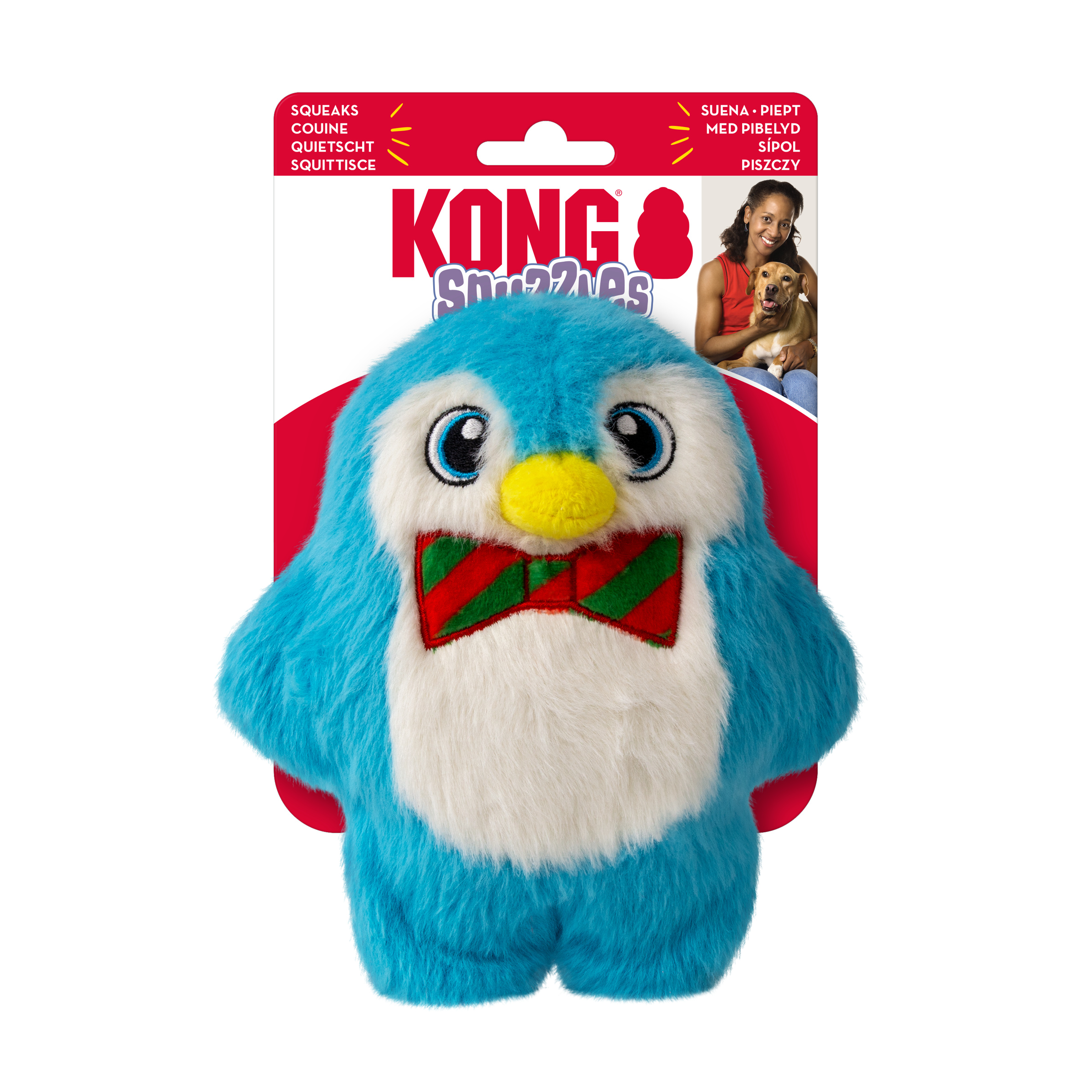 KONG Holiday Snuzzles Penguin Blue Sm - Image 2
