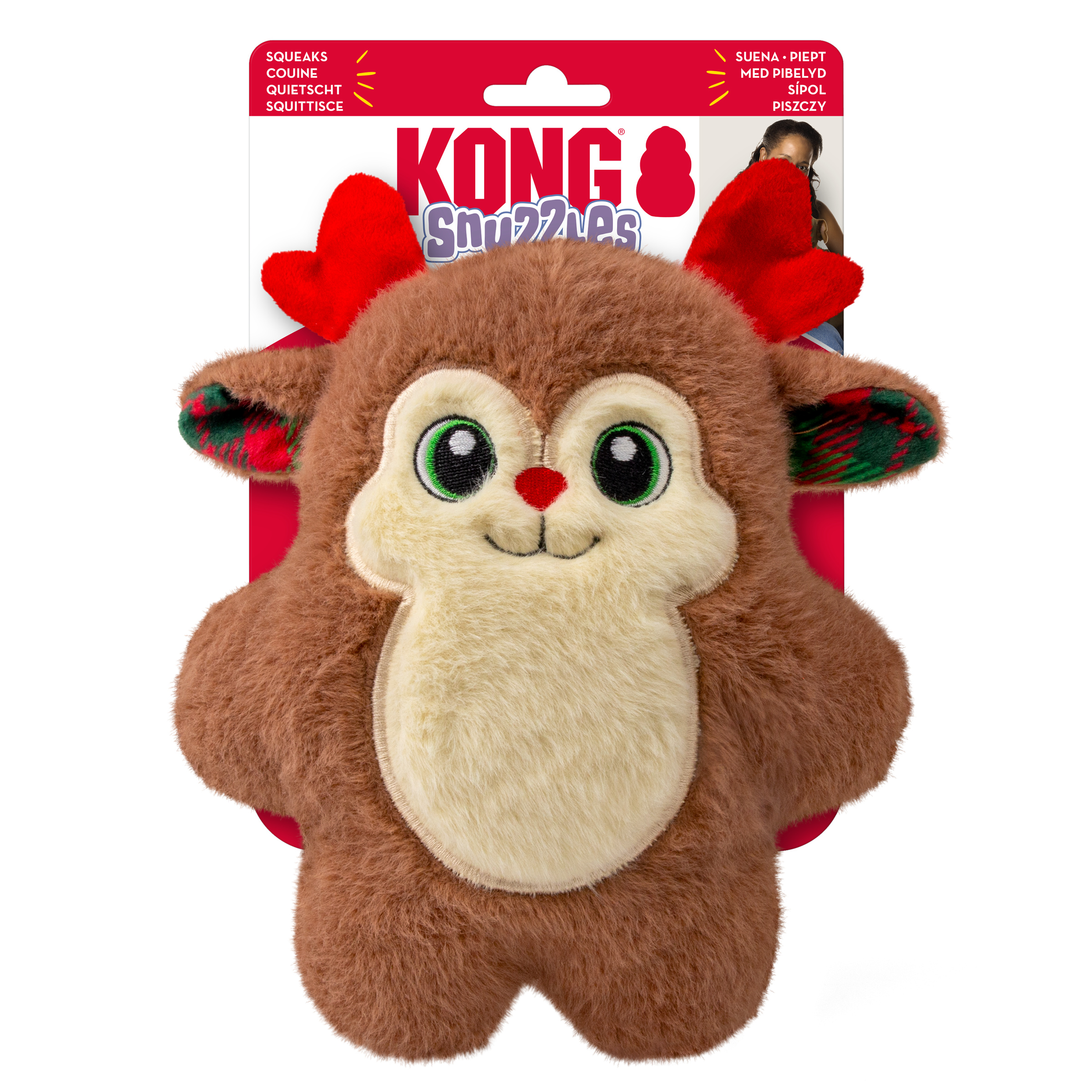 KONG Holiday Snuzzles Reindeer Md - Image 2