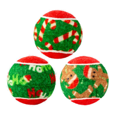 KONG Holiday SqueakAir® Balls 6-pk Md