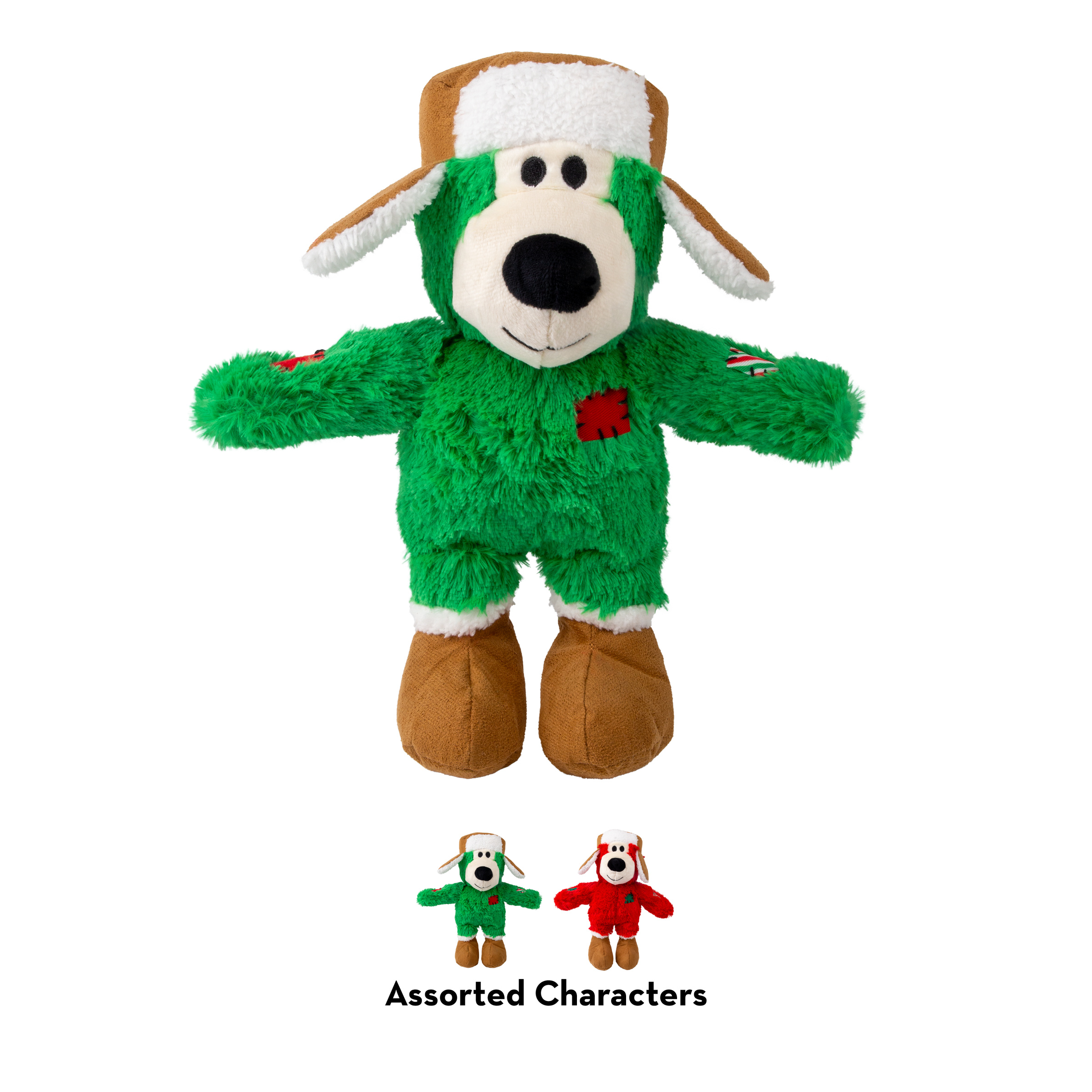 KONG Holiday Wild Knots Bear Green Sm/Md