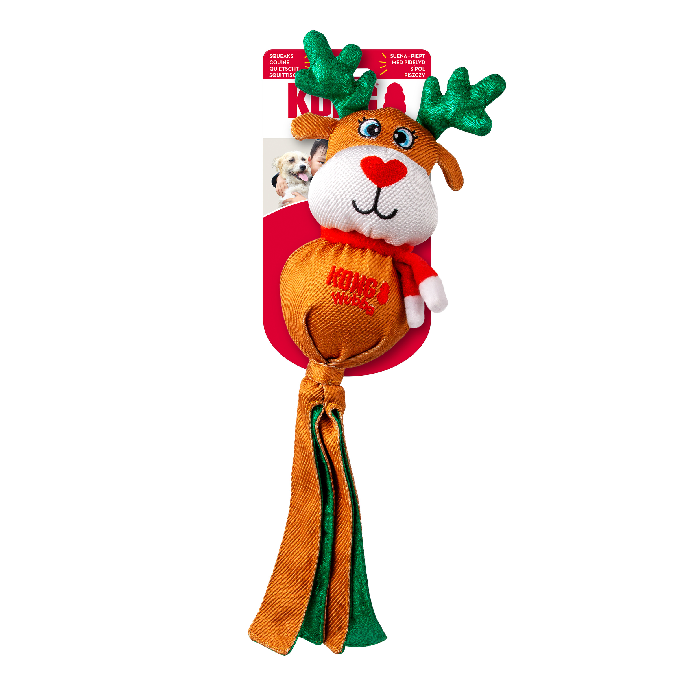 KONG Holiday Wubba™ Reindeer Lg - Image 3
