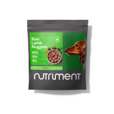 Nutriment Raw Dog Food – Raw Lamb Nuggets 1kg