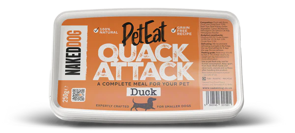 Naked Dog PetEat Quack Attack Duck - 250g