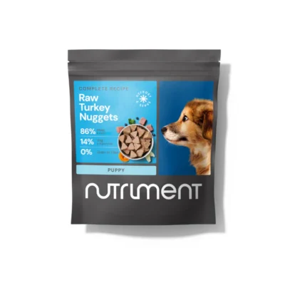 Nutriment Raw Dog Food – Raw Puppy Turkey Nuggets 1kg