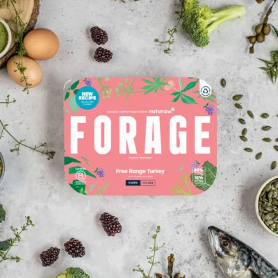 Naturaw Raw Dog Food - Forage Puppy:  Free Range Turkey 500g