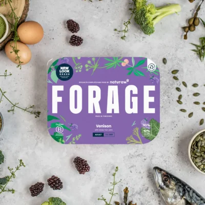 Naturaw Raw Dog Food - Forage:  Free Range Venison 500g