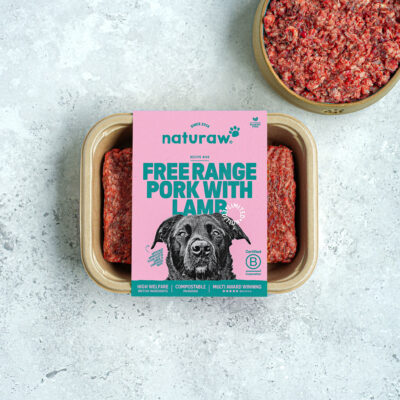 Naturaw Raw Dog Food - Pork & Lamb 500g