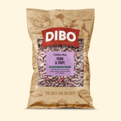 DIBO - Raw Dog Food Freeflow Pork & Tripe 1kg