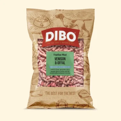 DIBO - Raw Dog Food Freeflow Venison & Offal 1kg
