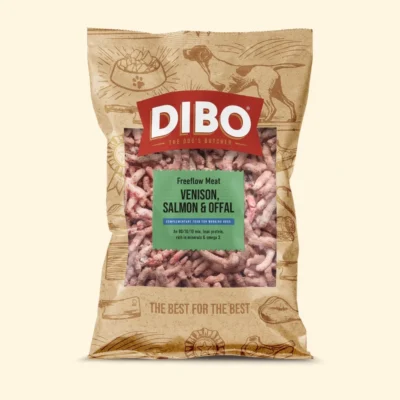 DIBO - Raw Dog Food Freeflow Venison, Salmon & Offal 1kg