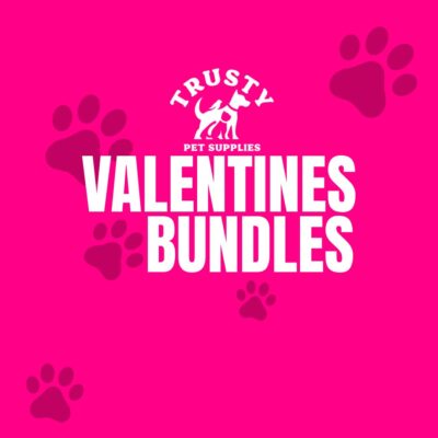 Trusty Pet Supplies Valentines Pink Toy & Treat Bundles for Dog & Cat