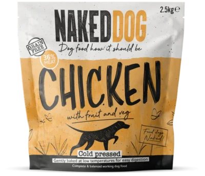 Naked Dog Chicken Cold Pressed Dog Food 2.5kg