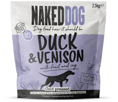 Naked Dog Duck & Venison Cold Pressed Dog Food 2.5kg