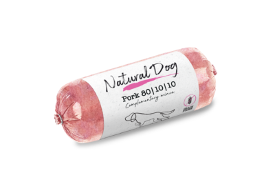 Natural Dog - Raw Dog Food Pork 80/10/10 500g