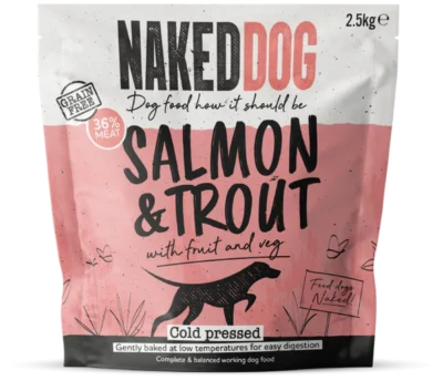 Naked Dog Salmon & Trout Cold Pressed Dog Food 2.5kg