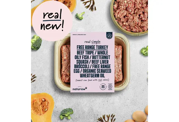 Naturaw Raw Dog Food - Real Simple Turkey 500g