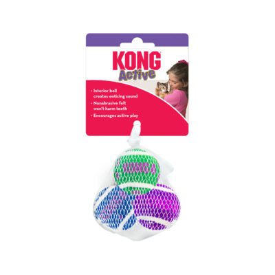 KONG Cat Active Tennis Balls w/Bells