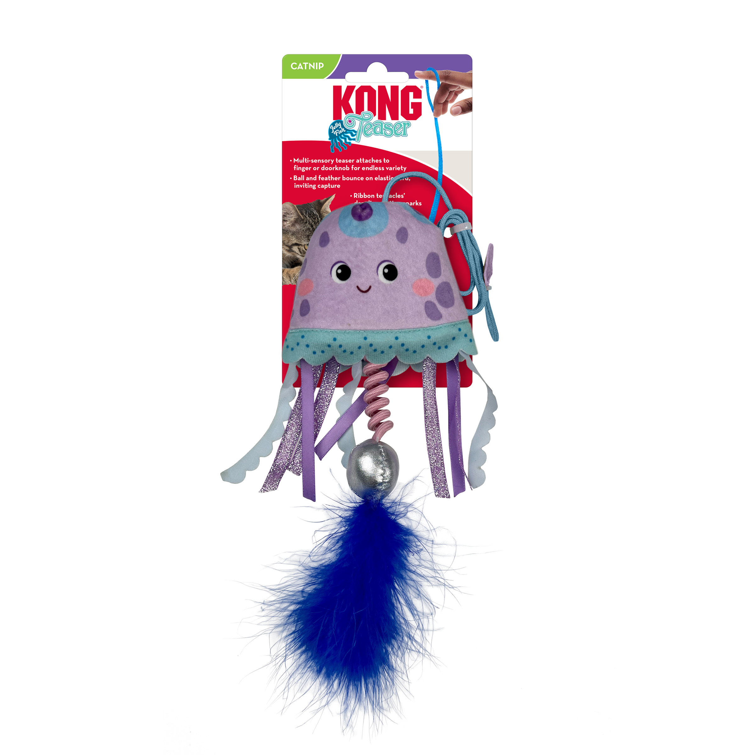 KONG Teaser Jellyfish Assorted Cat Toy - Image 7
