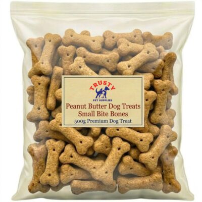 Trusty Peanut Butter Dog Treats Small Bite Bones