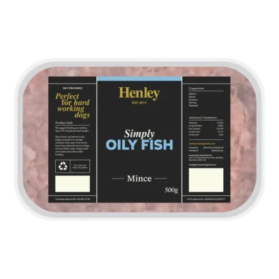 Henley Raw Dog Food - Simply Oily Fish Mince 500g