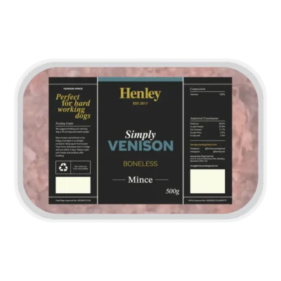 Henley Raw Dog Food - Simply Venison Mince 500g
