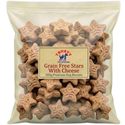 Trusty Grain Free Stars Dog Treats with Cheese