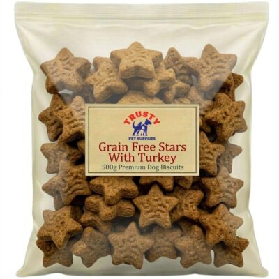Trusty Grain Free Stars Dog Treats with Turkey
