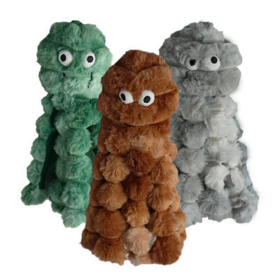 Gor Pets Gor Reef Bobble Octopus Plush Pet Toys - Brown/Green/Grey