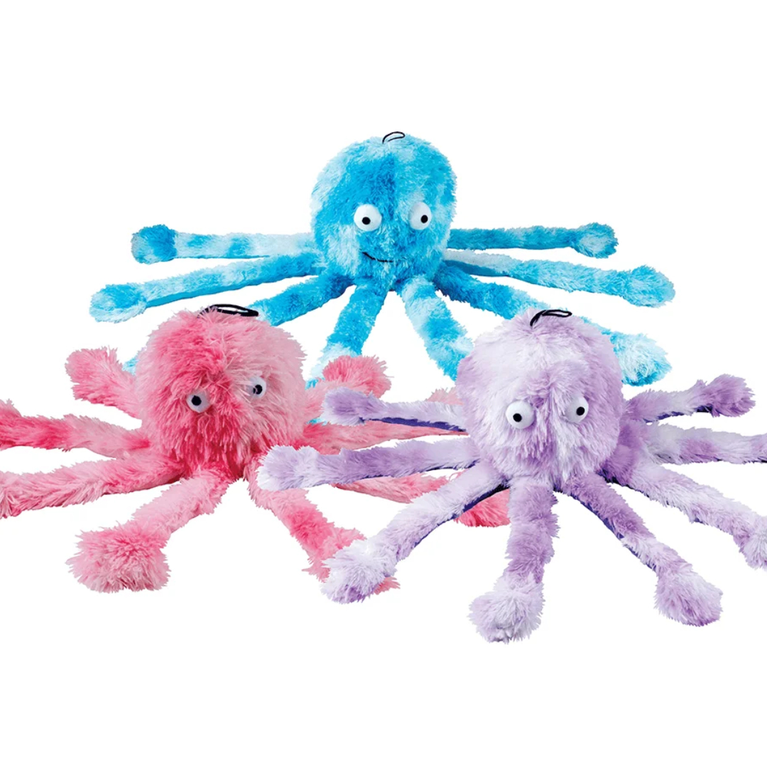 Gor Pets Gor Reef Octopus Plush Pet Toys - Blue/Purple/Pink